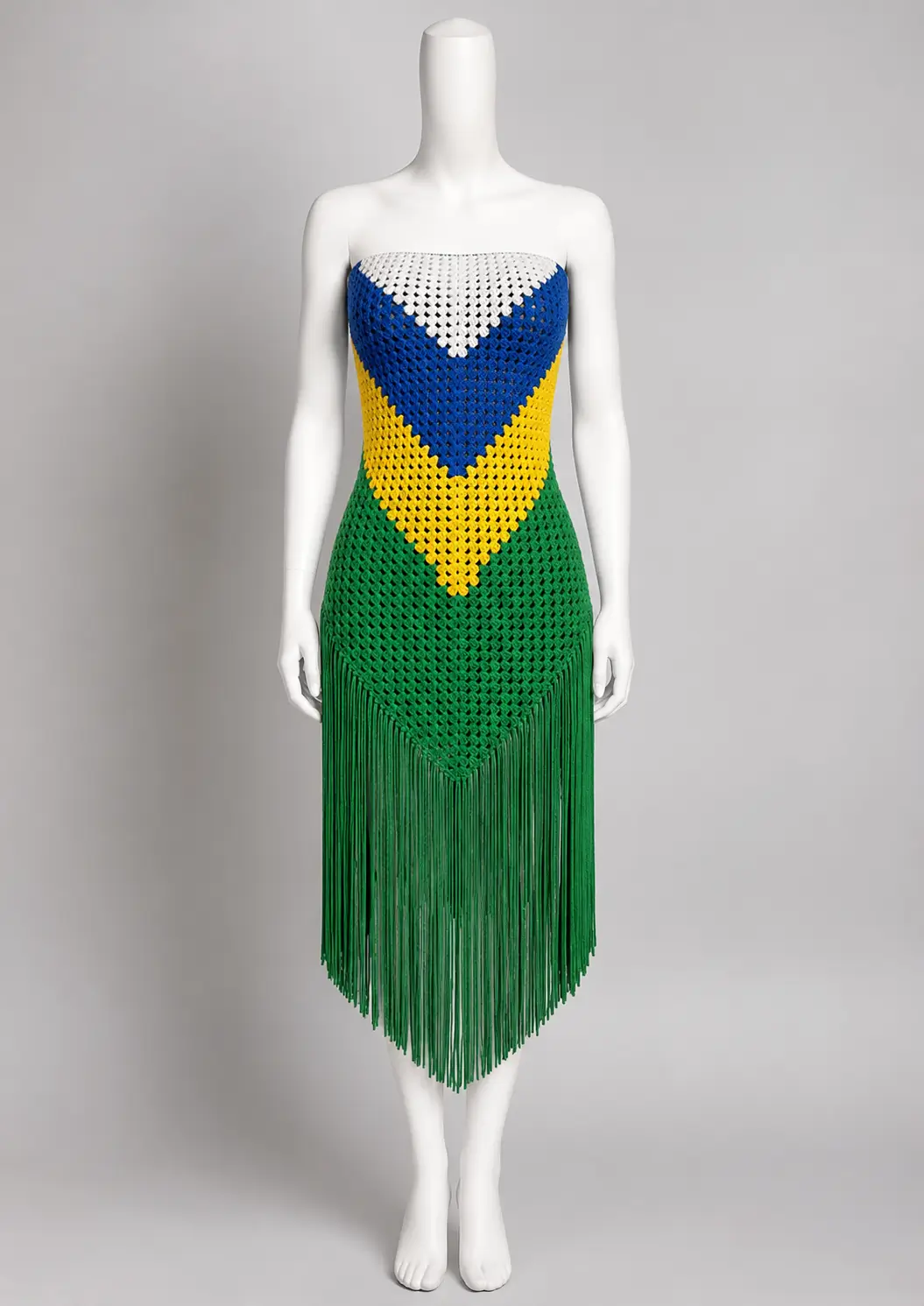 VESTIDO FRANJA BRASIL
